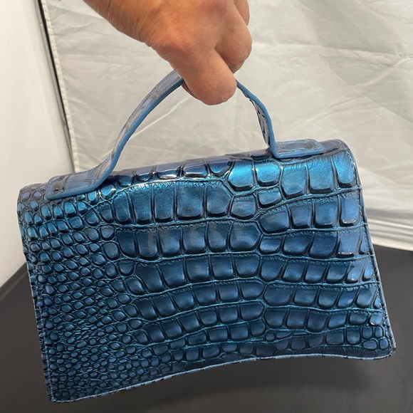 Fashionable Women Purse Handbag with Silver Tone Chain brand Geir Ness - Picture 6 of 11